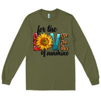 Army Green For The Love Of Sunshine Long Sleeve Tee - BundleAndBundleShop