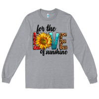 Heather Grey For The Love Of Sunshine Long Sleeve Tee - BundleAndBundleShop