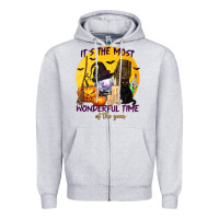 Heather Grey It's The Most Wonderful Time of The Year Zipper Hoodie - texasbilliewilder