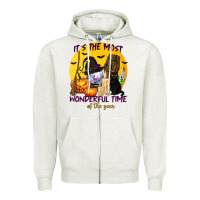 Oatmeal Heather It's The Most Wonderful Time of The Year Zipper Hoodie - texasbilliewilder