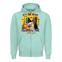 Seafoam It's The Most Wonderful Time of The Year Zipper Hoodie - texasbilliewilder