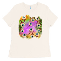 Bone eyes leopard halloween patch Ladies Tee - BundleAndBundleShop