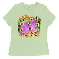 Matcha eyes leopard halloween patch Ladies Tee - BundleAndBundleShop