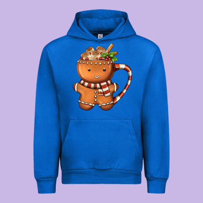 Gingerbread Cookie Man Hot Cocoa Coffee Urban Hoodie Designed By Fadigitalartstudio