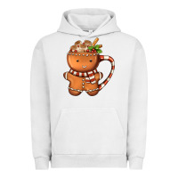 Pigment Lunar Rock Gingerbread Cookie Man Hot Cocoa Coffee Urban Hoodie - FaDigitalArtStudio