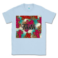 Dusty Blue faith Classic Tee - NancyCooperArtShop