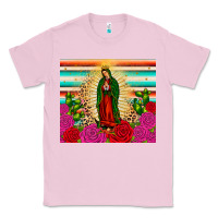 Bubblegum Pink our lady of guadalupe cactus leopard Classic Tee - JahusDesignShop