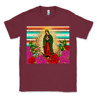 Burgundy our lady of guadalupe cactus leopard Classic Tee - JahusDesignShop