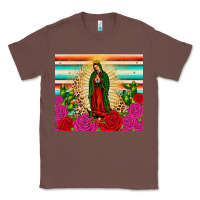 Chestnut our lady of guadalupe cactus leopard Classic Tee - JahusDesignShop
