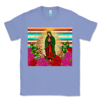 Colony Blue our lady of guadalupe cactus leopard Classic Tee - JahusDesignShop