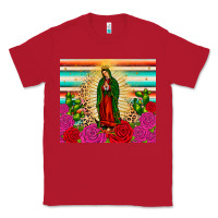 Red our lady of guadalupe cactus leopard Classic Tee - JahusDesignShop
