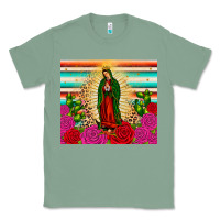 Sage our lady of guadalupe cactus leopard Classic Tee - JahusDesignShop