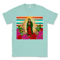 Seafoam our lady of guadalupe cactus leopard Classic Tee - JahusDesignShop
