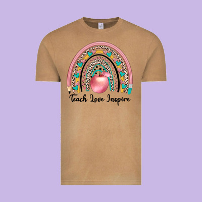 Teach Love Inspire Vintage Tee Designed By Jahusdesignshop