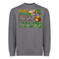 Storm One Lucky Teacher St. Patricks Heavyweight Sweatshirt - BundleAndBundleShop
