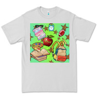 Dove Grey school seamless pattern Premium Tee - BundleAndBundleShop