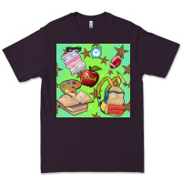 Plum school seamless pattern Premium Tee - BundleAndBundleShop