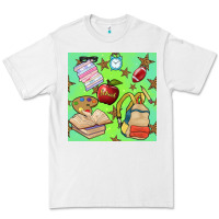 White school seamless pattern Premium Tee - BundleAndBundleShop