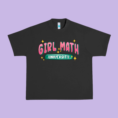 Girl Math University Urban Heavy Tee Designed By Maliassmallbusiness