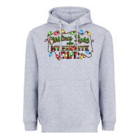 Heather Grey christmas lights are my favorite color Heavyweight Hoodie - CowGirlArtShop