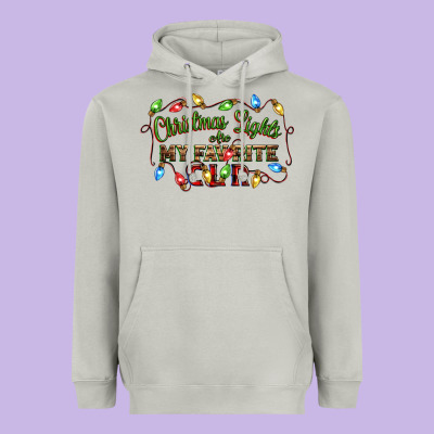 Christmas Lights Are My Favorite Color Heavyweight Hoodie Designed By Cowgirlartshop