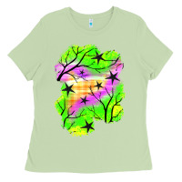 Matcha star halloween patch Ladies Tee - BundleAndBundleShop