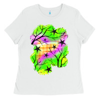 White star halloween patch Ladies Tee - BundleAndBundleShop