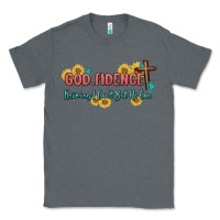 Charcoal Heather god fidence Classic Tee - MaliasSmallBusiness