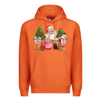 Carrot pink christmas santa coffe cups Premium Hoodie - CowGirlArtShop
