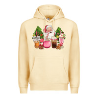 Pina Colada pink christmas santa coffe cups Premium Hoodie - CowGirlArtShop