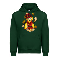 Forest Green Softball Christmas With Hat And Glove Urban Hoodie - FaDigitalArtStudio