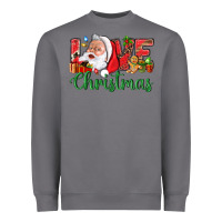 Storm Love Christmas With Santa Heavyweight Sweatshirt - BundleAndBundleShop