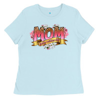 Baby Blue mom happy mothers day Ladies Tee - RanaPortraitStore
