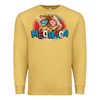 Antique Gold meowica 4th of july Premium Sweatshirt - CowGirlArtShop