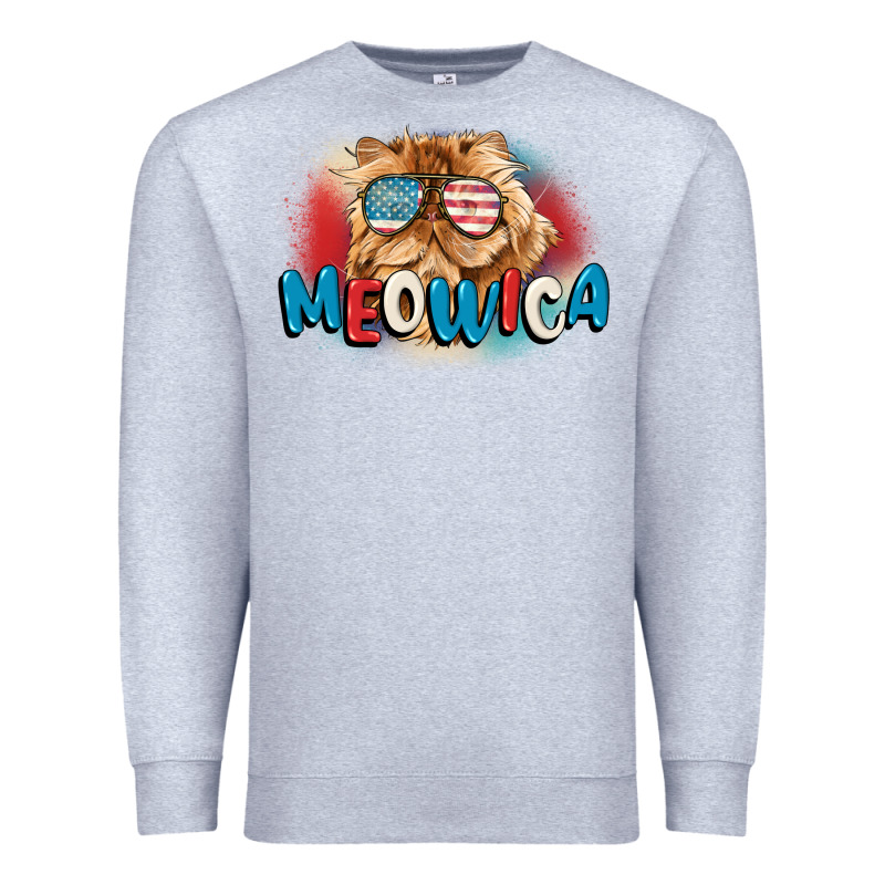 Meowica 4th Of July Premium Sweatshirt by CowGirlArtShop | Teevron