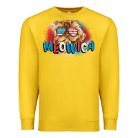 Lemon meowica 4th of july Premium Sweatshirt - CowGirlArtShop