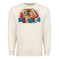 Sandshell meowica 4th of july Premium Sweatshirt - CowGirlArtShop