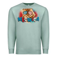 Seafoam meowica 4th of july Premium Sweatshirt - CowGirlArtShop