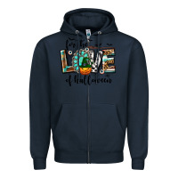 Navy Western For The Love of Halloween Zipper Hoodie - texasbilliewilder