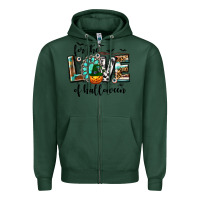 Sports Green Western For The Love of Halloween Zipper Hoodie - texasbilliewilder