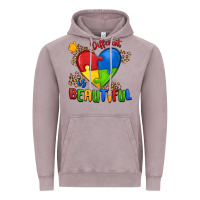 Vintage Zinc different is beautiful autism Vintage Hoodie - MaliasSmallBusiness