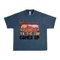 Midnight Navy ain't goin' down 'til the sun comes up Urban Heavy Tee - MaliasSmallBusiness