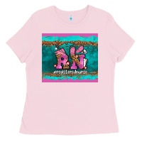 Bubblegum Pink rn registered  nurse Ladies Tee - AdoDesignShop