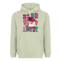 Matcha ho ho howdy santa pink christmas Heavyweight Hoodie - CowGirlArtShop