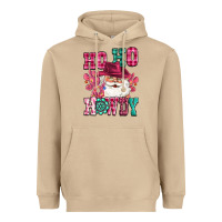 Mushroom ho ho howdy santa pink christmas Heavyweight Hoodie - CowGirlArtShop