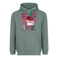 Sage ho ho howdy santa pink christmas Heavyweight Hoodie - CowGirlArtShop