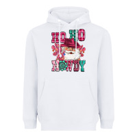 Ho Ho Howdy Santa Pink Christmas Heavyweight Hoodie | Teevron