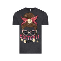 Vintage Black softball mom Vintage Tee - MaliasSmallBusiness