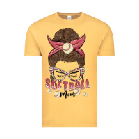 Vintage Mustard softball mom Vintage Tee - MaliasSmallBusiness