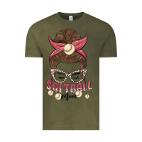 Vintage Olive softball mom Vintage Tee - MaliasSmallBusiness